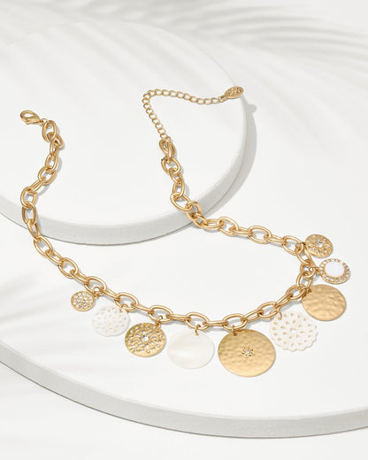 Madeira Mother of Pearl Statement Necklace Gold | Tommy Bahama Best Price - Madeira Mother of Pearl Statement Necklace