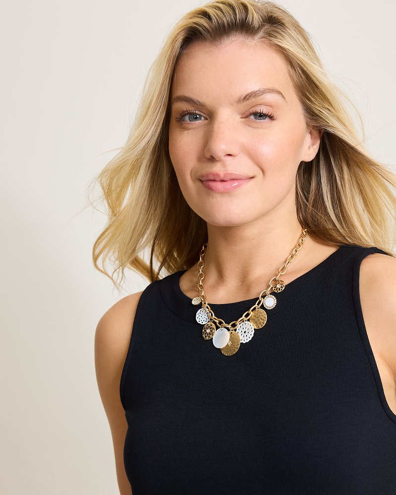 Madeira Mother of Pearl Statement Necklace Gold | Tommy Bahama Best Price - Madeira Mother of Pearl Statement Necklace
