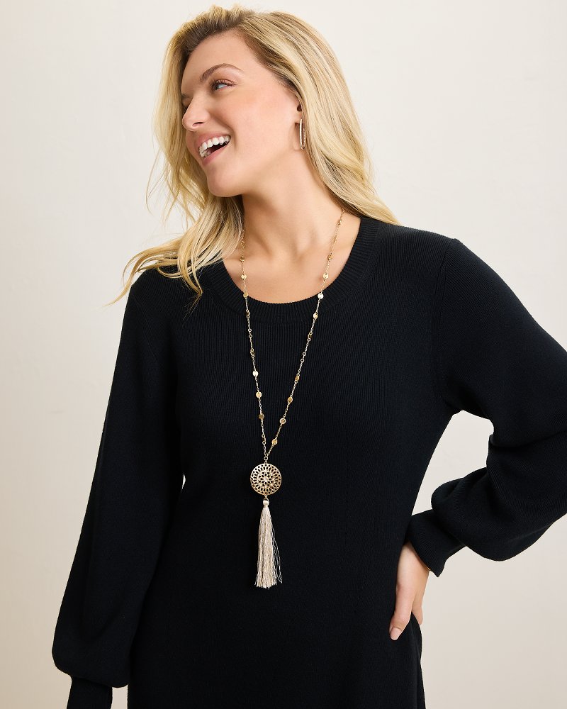 Madeira Tassel Pendant Necklace Gold | Tommy Bahama Essential - Madeira Tassel Pendant Necklace