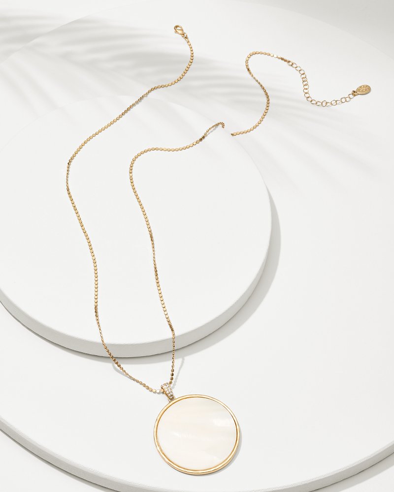 Madeira Shell Pendant Necklace Gold | Tommy Bahama Top Pick - Madeira Shell Pendant Necklace