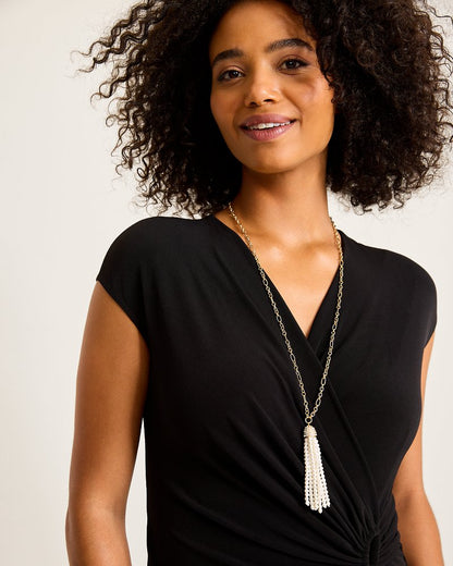 Tidal Treasure Pearl Tassel Necklace Gold | Tommy Bahama Premium - Tidal Treasure Pearl Tassel Necklace