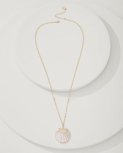 Moments in Paradise Mother of Pearl and Shell Pendant Necklace Gold | Tommy Bahama Popular - Moments in Paradise Mother of Pearl and Shell Pendant Necklace