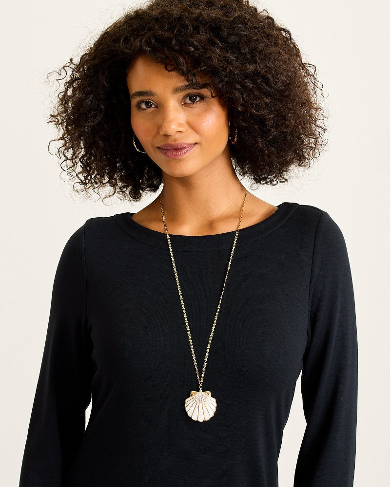 Moments in Paradise Mother of Pearl and Shell Pendant Necklace Gold | Tommy Bahama Popular - Moments in Paradise Mother of Pearl and Shell Pendant Necklace