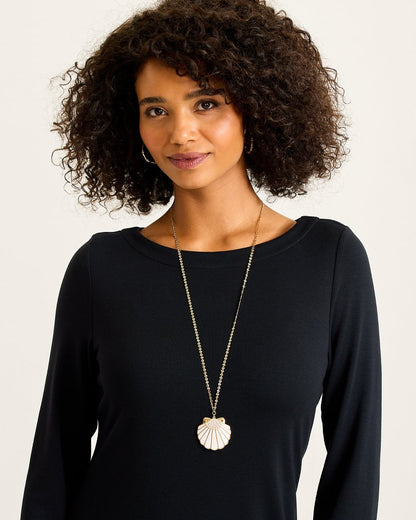 Moments in Paradise Mother of Pearl and Shell Pendant Necklace Gold | Tommy Bahama Popular - Moments in Paradise Mother of Pearl and Shell Pendant Necklace