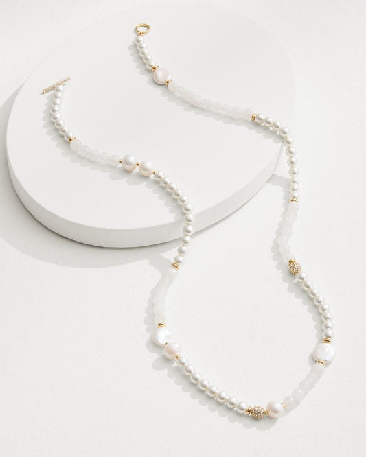 Moments in Paradise Quartz and Pearl Necklace Gold | Tommy Bahama Smart Buy - Moments in Paradise Quartz and Pearl Necklace