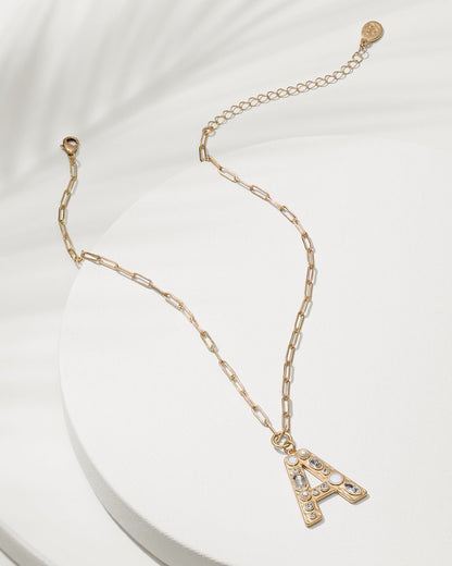 Initial Necklace A | Tommy Bahama New - Initial Necklace