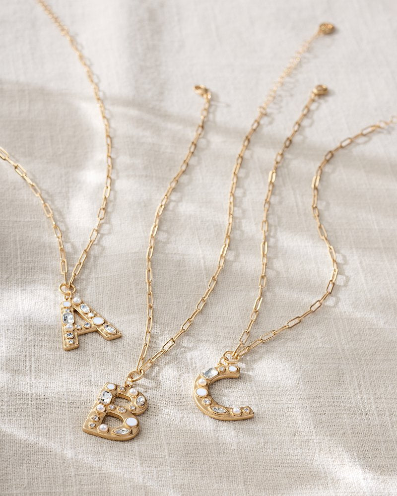 Initial Necklace A | Tommy Bahama New - Initial Necklace