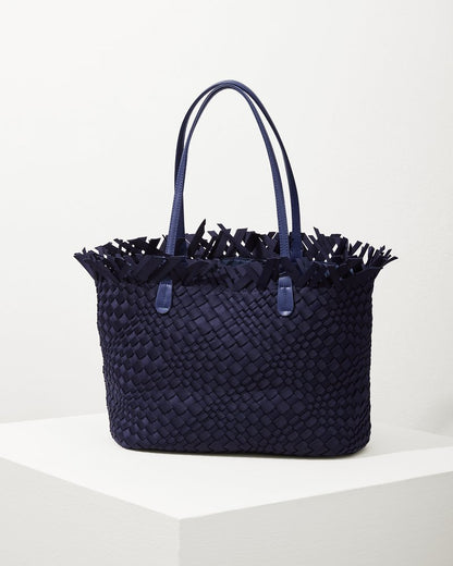 Vulcan Fringe Top Large Tote & Wristlet Navy | Tommy Bahama Special Offer - Vulcan Fringe Top Large Tote & Wristlet
