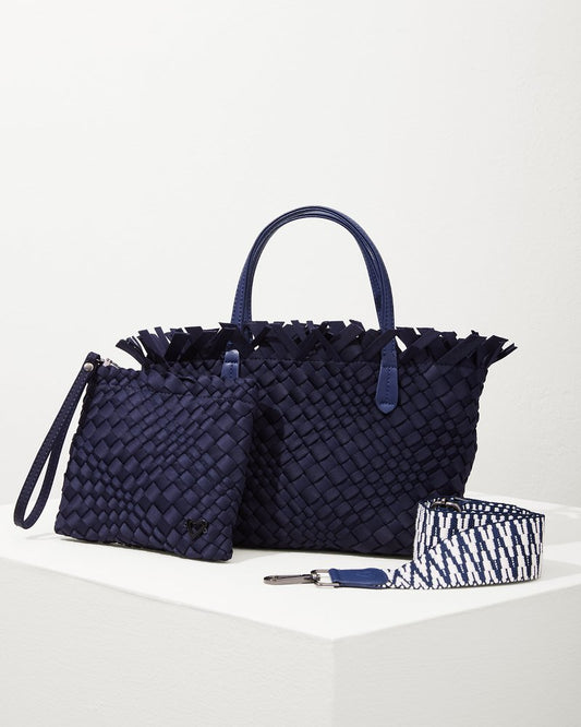 Taunton Fringe Top Small Tote & Wristlet Navy | Tommy Bahama Top Pick - Taunton Fringe Top Small Tote & Wristlet