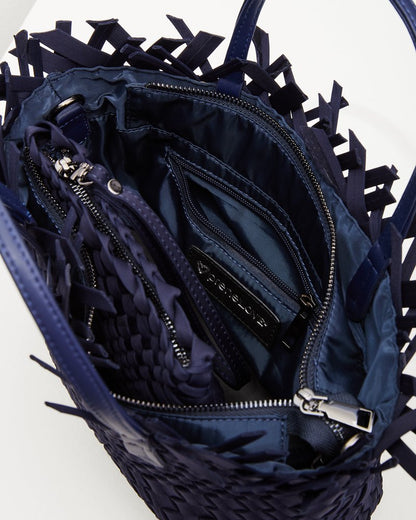 Taunton Fringe Top Small Tote & Wristlet Navy | Tommy Bahama Top Pick - Taunton Fringe Top Small Tote & Wristlet