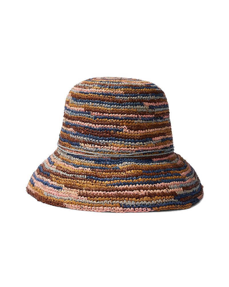 Iris Raffia Bucket Hat Mixed Brown | Tommy Bahama Sale - Iris Raffia Bucket Hat