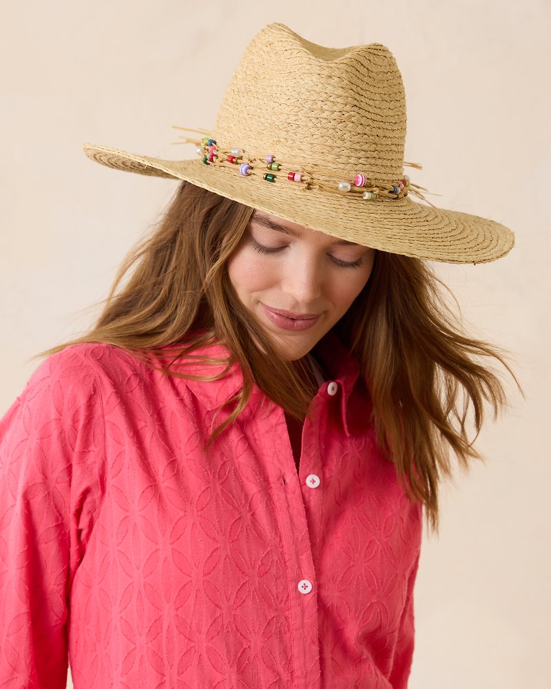 Gema Continental Raffia Hat Natural/Multi | Tommy Bahama Latest - Gema Continental Raffia Hat