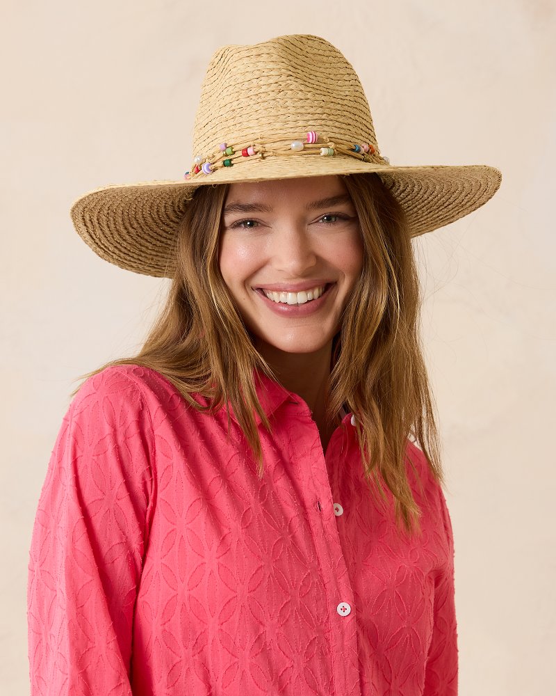 Gema Continental Raffia Hat Natural/Multi | Tommy Bahama Latest - Gema Continental Raffia Hat