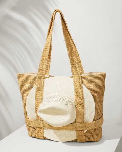 Raffia Traveler Tote Natural | Tommy Bahama New - Raffia Traveler Tote