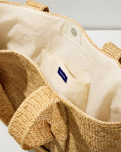 Raffia Traveler Tote Natural | Tommy Bahama New - Raffia Traveler Tote