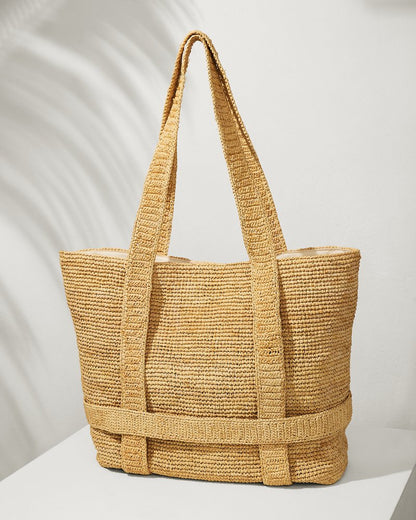 Raffia Traveler Tote Natural | Tommy Bahama New - Raffia Traveler Tote