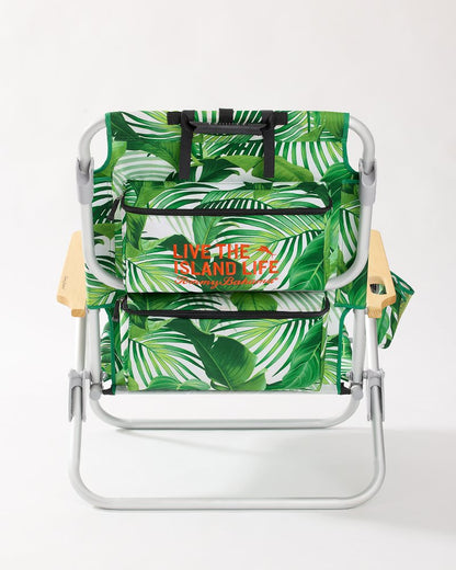 Tommy Bahama Tropical Fronds Deluxe Backpack Beach Chair Multicolor | Tommy Bahama Classic - Tommy Bahama Tropical Fronds Deluxe Backpack Beach Chair