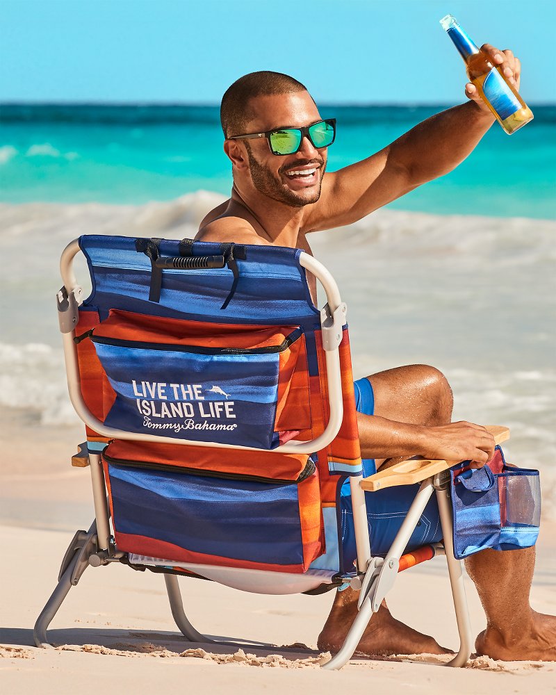 Tommy Bahama Sunset Stripe Deluxe Backpack Beach Chair Multicolor | Tommy Bahama Sale - Tommy Bahama Sunset Stripe Deluxe Backpack Beach Chair