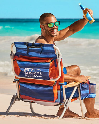 Tommy Bahama Sunset Stripe Deluxe Backpack Beach Chair Multicolor | Tommy Bahama Sale - Tommy Bahama Sunset Stripe Deluxe Backpack Beach Chair