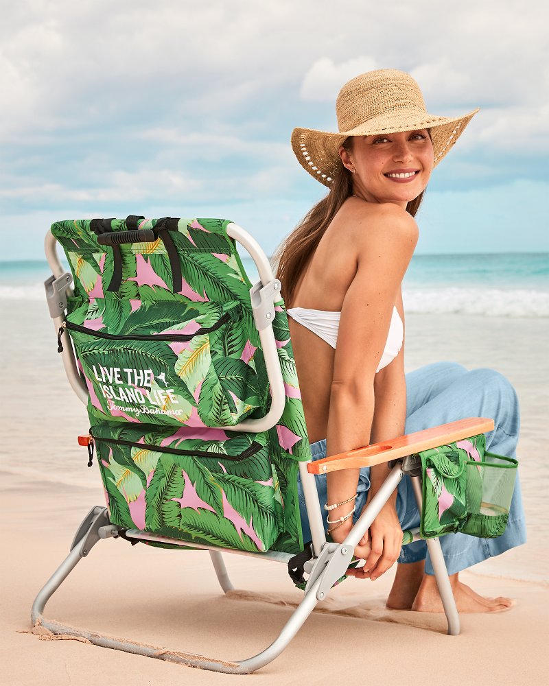 Tommy Bahama Swaying Fronds Deluxe Backpack Beach Chair Multicolor | Tommy Bahama Everyday - Tommy Bahama Swaying Fronds Deluxe Backpack Beach Chair