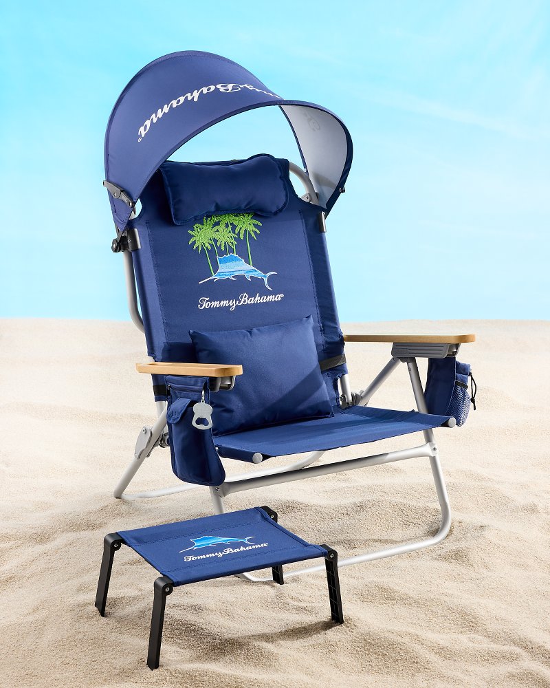 Tommy Bahama Marlin Palms Ultimate Beach Chair Navy | Tommy Bahama Classic - Tommy Bahama Marlin Palms Ultimate Beach Chair