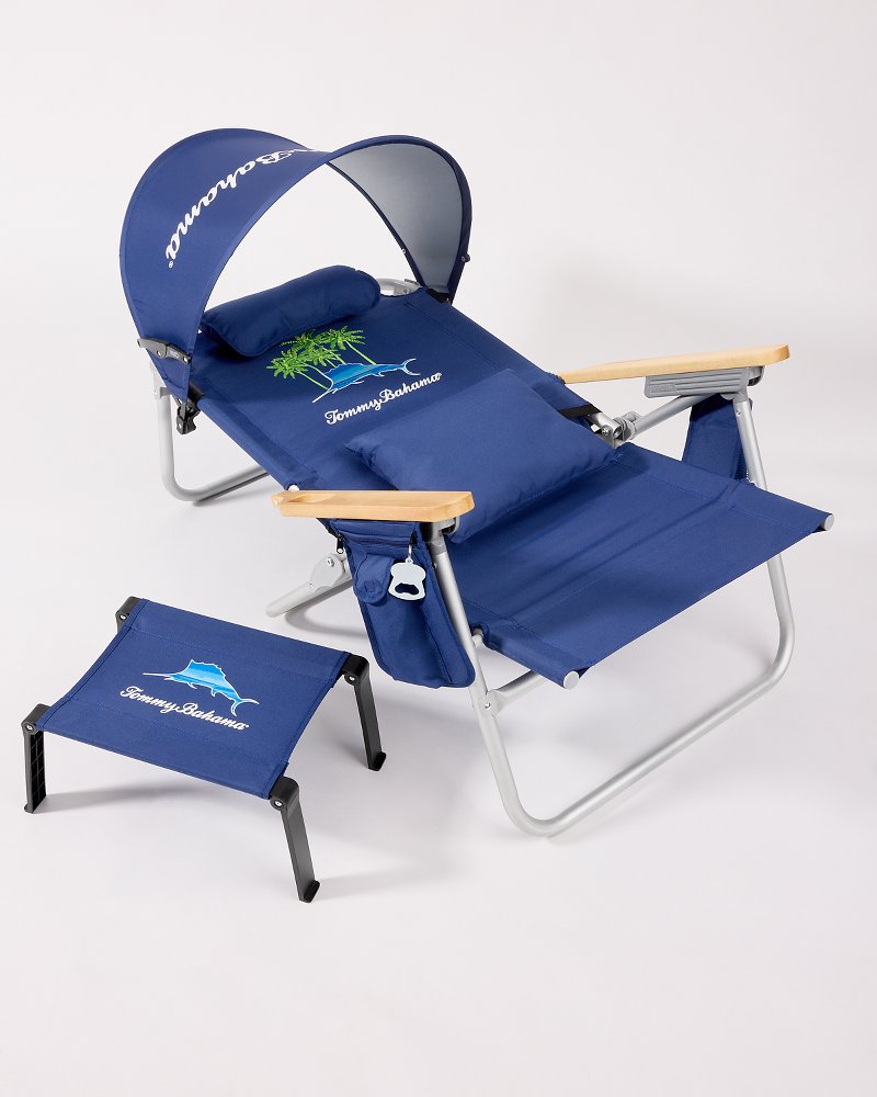 Tommy Bahama Marlin Palms Ultimate Beach Chair Navy | Tommy Bahama Classic - Tommy Bahama Marlin Palms Ultimate Beach Chair