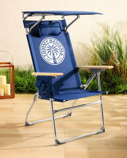 Tommy Bahama Highboy Chair With Shade Navy | Tommy Bahama New - Tommy Bahama Highboy Chair With Shade
