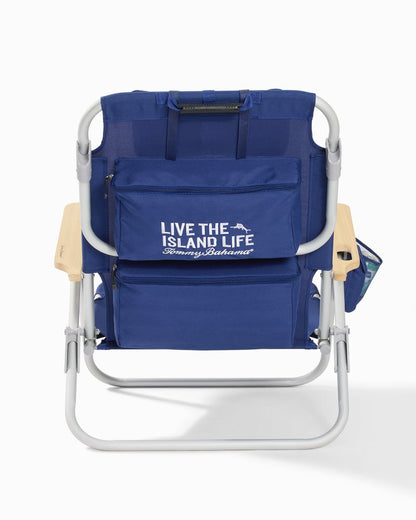 Tommy Bahama Wavy Marlin Deluxe Backpack Beach Chair Navy | Tommy Bahama Essential - Tommy Bahama Wavy Marlin Deluxe Backpack Beach Chair