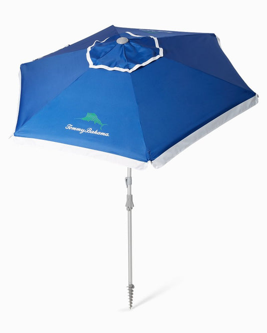 Tommy Bahama Wavy Marlin Beach Umbrella Navy | Tommy Bahama Featured - Tommy Bahama Wavy Marlin Beach Umbrella