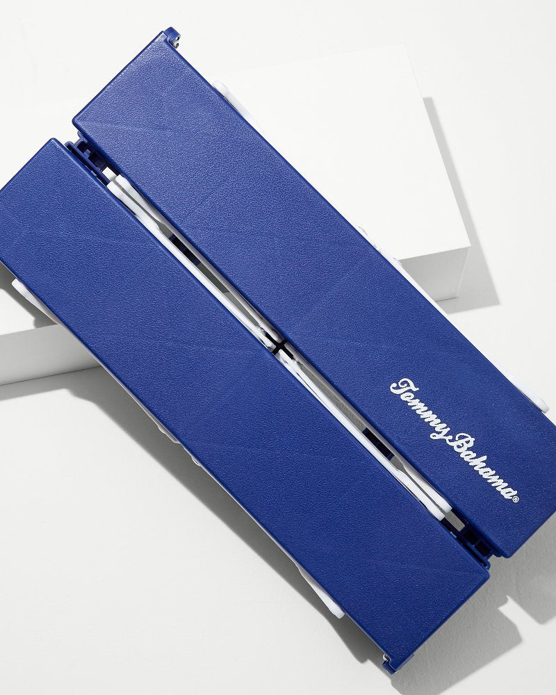 Personal Folding Beach Table Navy | Tommy Bahama Recommended - Personal Folding Beach Table