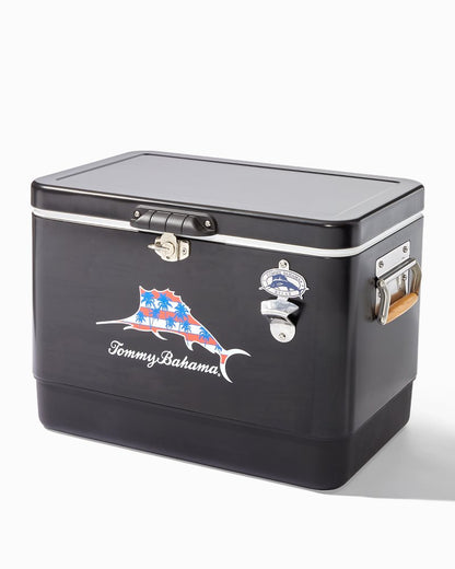 Palm Marlin Black 54-Quart Cooler Black | Tommy Bahama Value - Palm Marlin Black 54-Quart Cooler