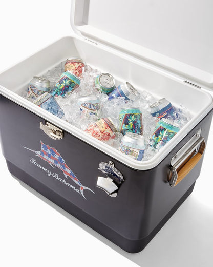 Palm Marlin Black 54-Quart Cooler Black | Tommy Bahama Value - Palm Marlin Black 54-Quart Cooler