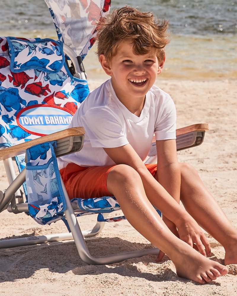 Tommy Bahama School of Fish Kids' Backpack Beach Chair Multicolor | Tommy Bahama Trusted - Tommy Bahama School of Fish Kids' Backpack Beach Chair