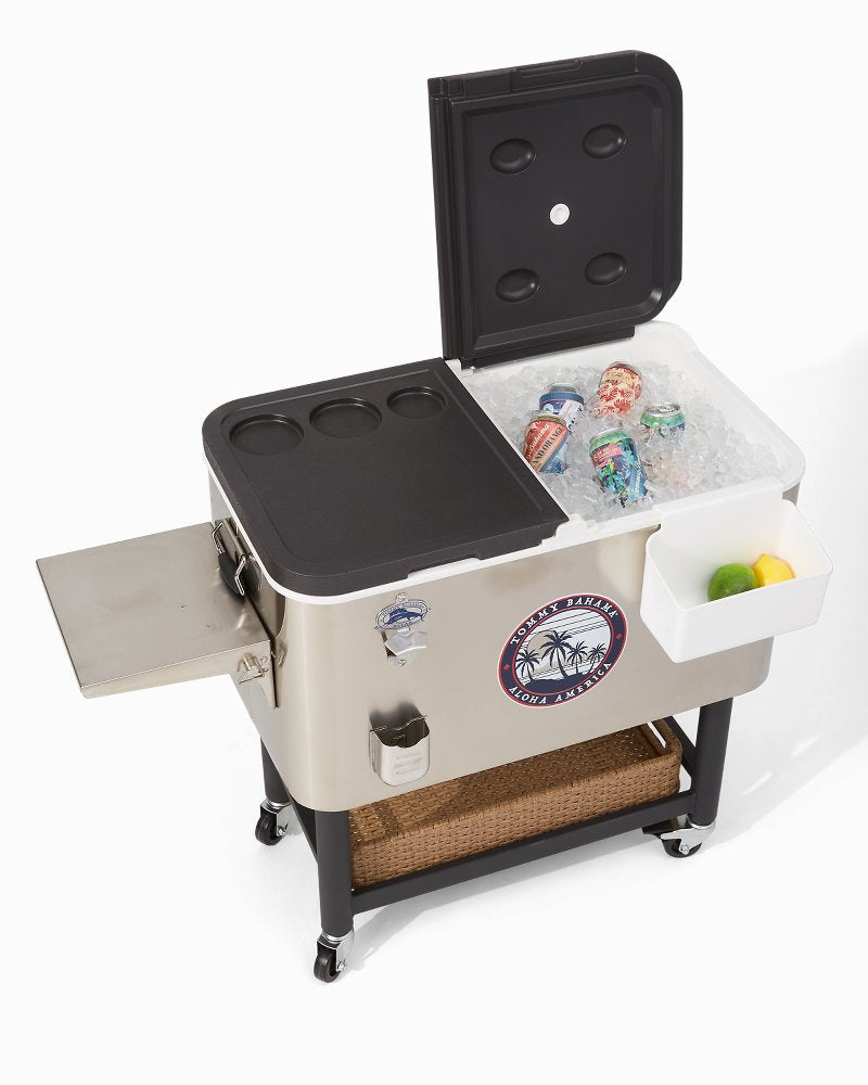 100-qt. Rolling Cooler Silver | Tommy Bahama Best Seller - 100-qt. Rolling Cooler