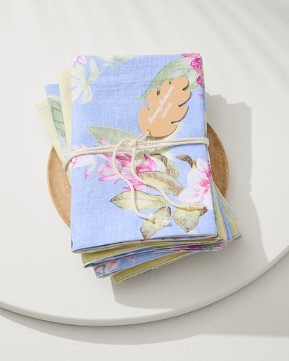 Ray Upcycled Reversible Linen Dinner Napkins - Set of 4 Ray | Tommy Bahama Hot Sale - Ray Upcycled Reversible Linen Dinner Napkins - Set of 4