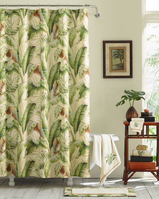 Palmiers Shower Curtain Green | Tommy Bahama Featured - Palmiers Shower Curtain