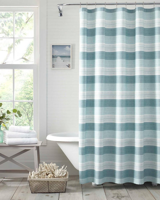 Hula Beach Shower Curtain Blue | Tommy Bahama Essential - Hula Beach Shower Curtain