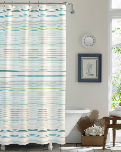 La Scala Breezer Shower Curtain Green | Tommy Bahama Popular - La Scala Breezer Shower Curtain