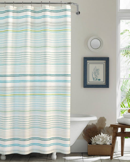 La Scala Breezer Shower Curtain Green | Tommy Bahama Popular - La Scala Breezer Shower Curtain