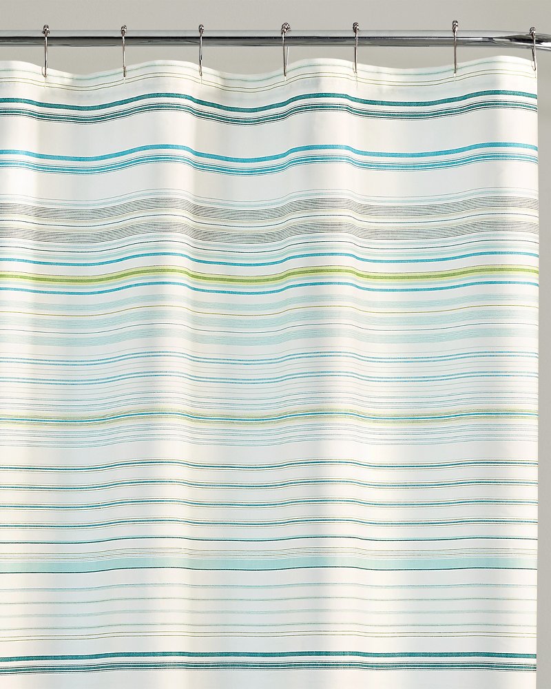 La Scala Breezer Shower Curtain Green | Tommy Bahama Popular - La Scala Breezer Shower Curtain