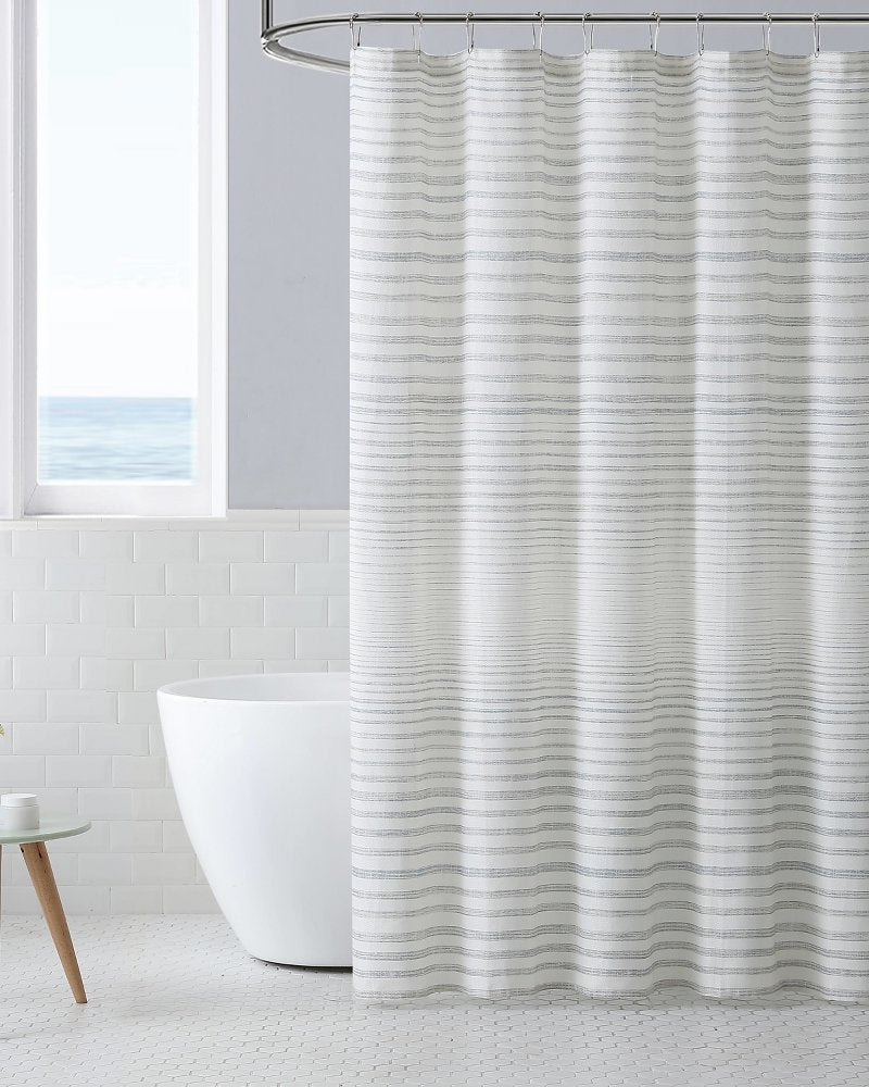 Tidal Stripe Shower Curtain Khaki | Tommy Bahama Classic - Tidal Stripe Shower Curtain