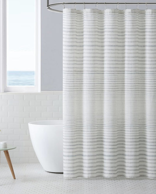 Tidal Stripe Shower Curtain Khaki | Tommy Bahama Classic - Tidal Stripe Shower Curtain