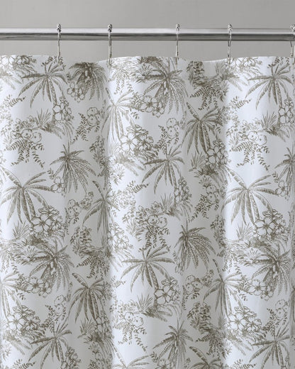Pen and Ink Bahama Brown Palm Shower Curtain Brown | Tommy Bahama Trusted - Pen and Ink Bahama Brown Palm Shower Curtain