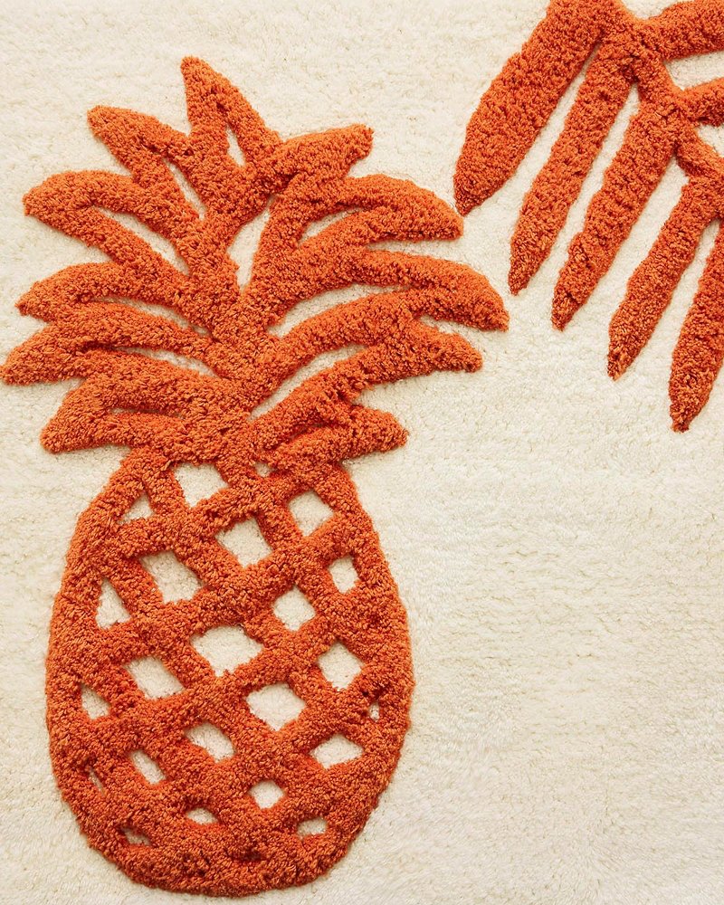 Batik Pineapple Bath Rug Orange | Tommy Bahama Quality - Batik Pineapple Bath Rug