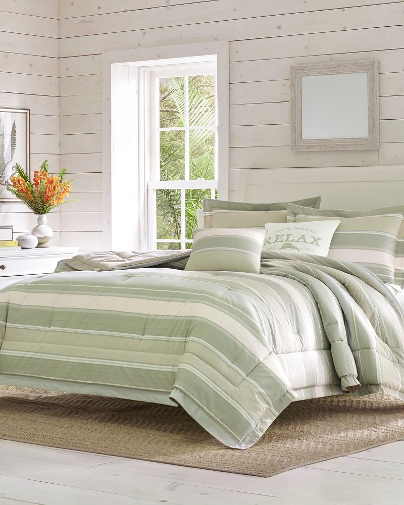 Serenity 5-Piece King Comforter Set Green | Tommy Bahama Exclusive - Serenity 5-Piece King Comforter Set