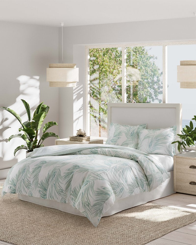 Canyon Palms 5-Piece Full/Queen Comforter Set Green | Tommy Bahama Special Offer - Canyon Palms 5-Piece Full/Queen Comforter Set