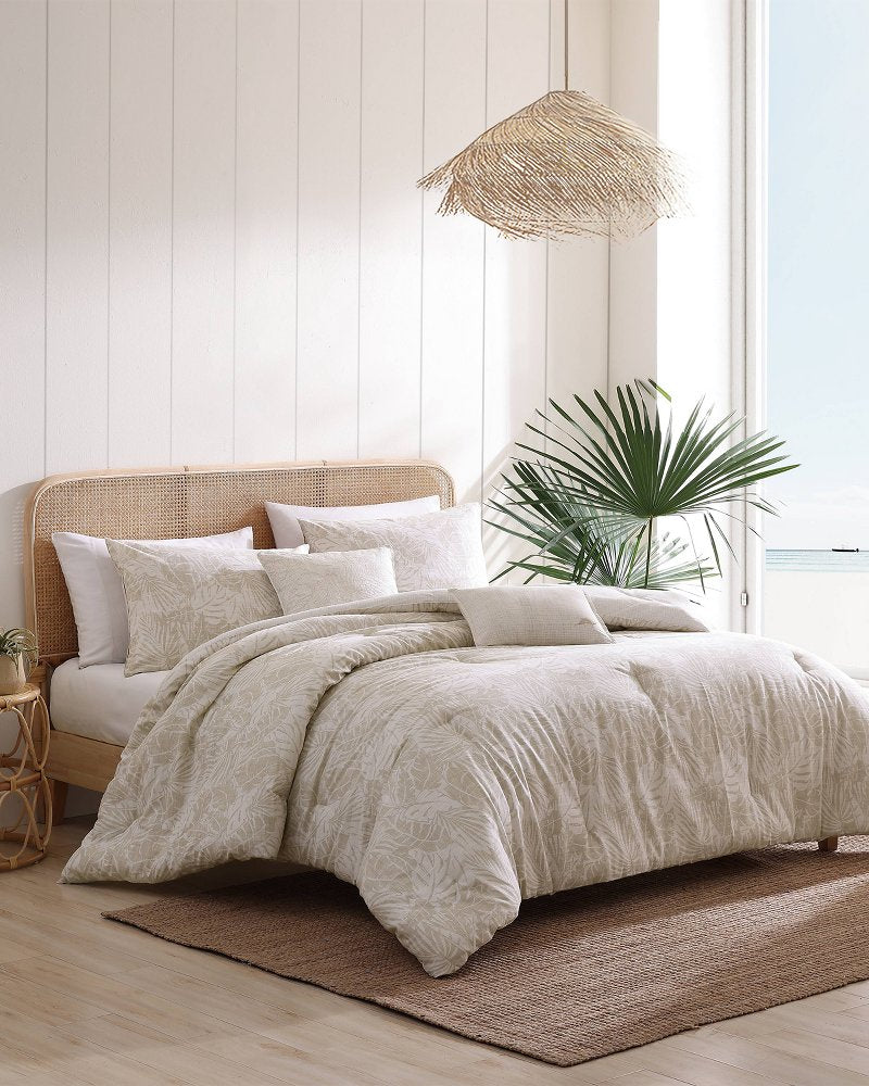 Costa Blanca 5-Piece King Comforter Set Beige | Tommy Bahama Signature - Costa Blanca 5-Piece King Comforter Set