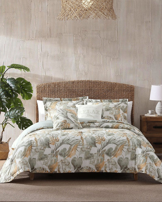 Raw Coast 5-Piece King Comforter Set Green | Tommy Bahama Trusted - Raw Coast 5-Piece King Comforter Set