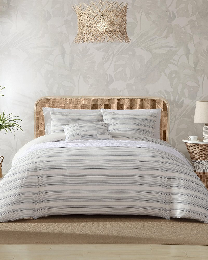 Island Micro Waffle 4-Piece Full/Queen Comforter Set Coconut | Tommy Bahama Signature - Island Micro Waffle 4-Piece Full/Queen Comforter Set