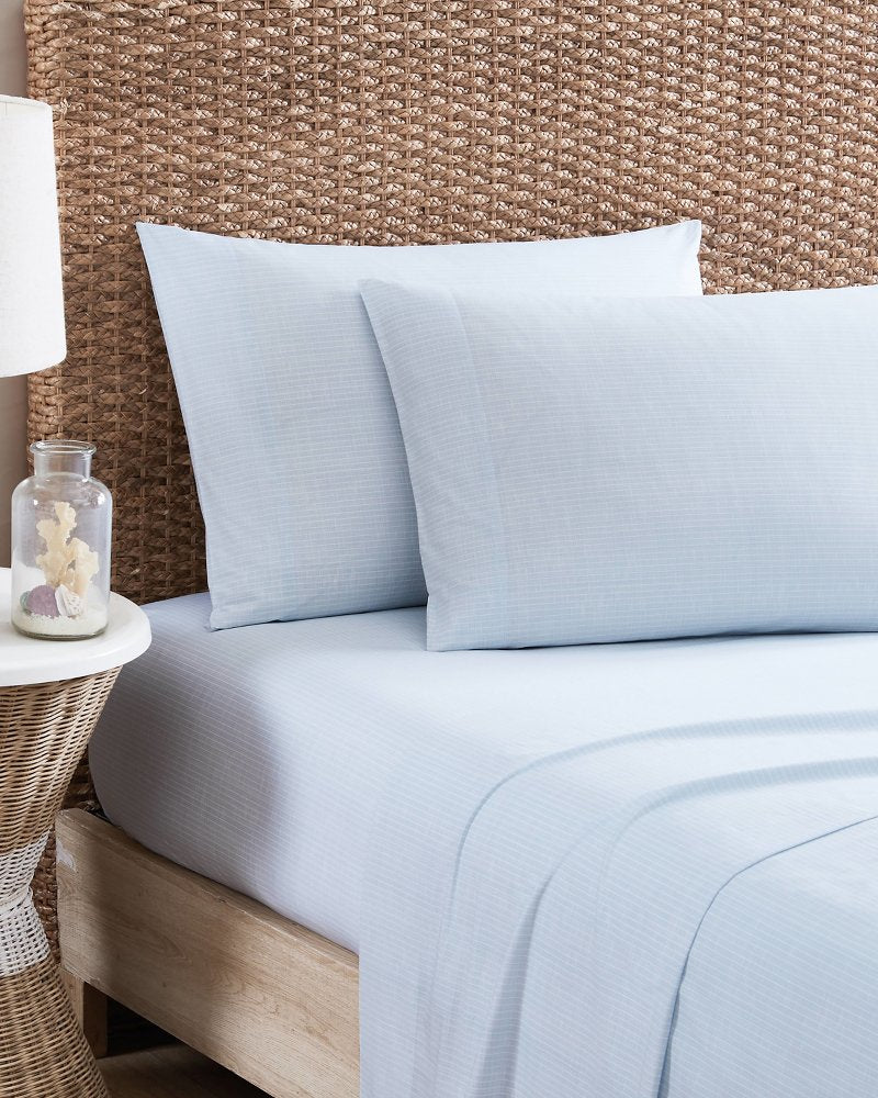 Ala Moana Stripe 4-Piece King Sheet Set Ocean | Tommy Bahama Special Offer - Ala Moana Stripe 4-Piece King Sheet Set